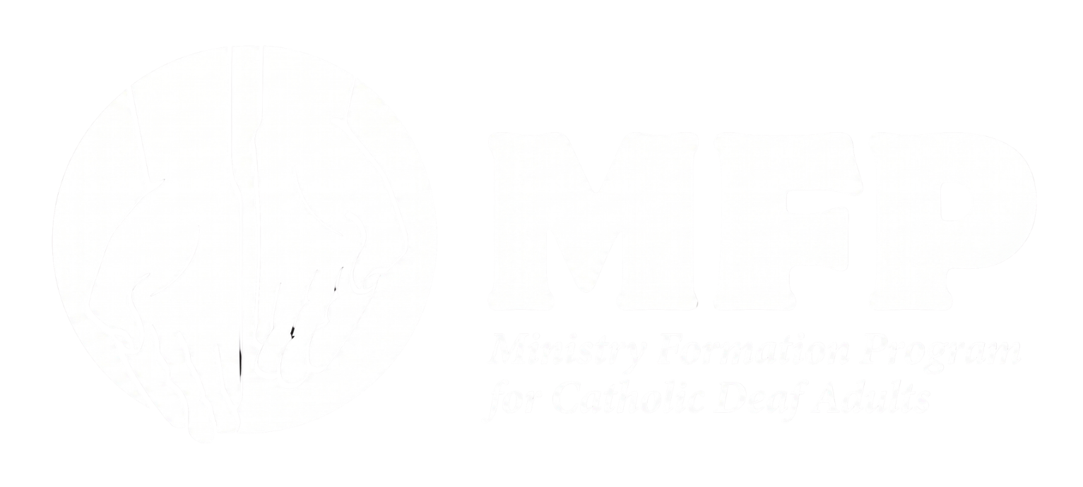 Official logo of Deaf Catholic Ministry Formation Programs (DCMFP)