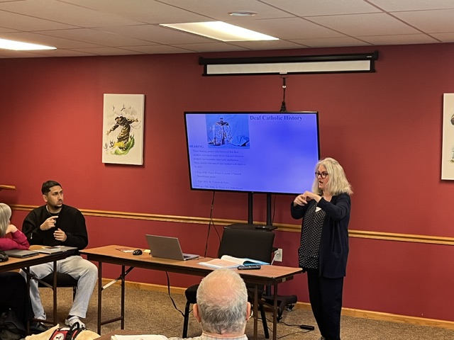 Members and board meeting of Deaf Catholic Ministry Formation Programs